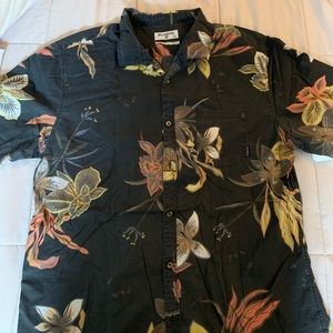 Men’s billabong floral button up shirt